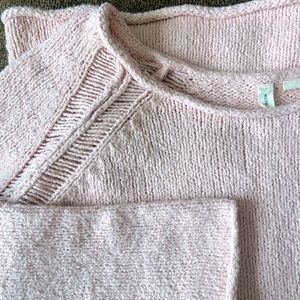 Anthropology Pink Sweater